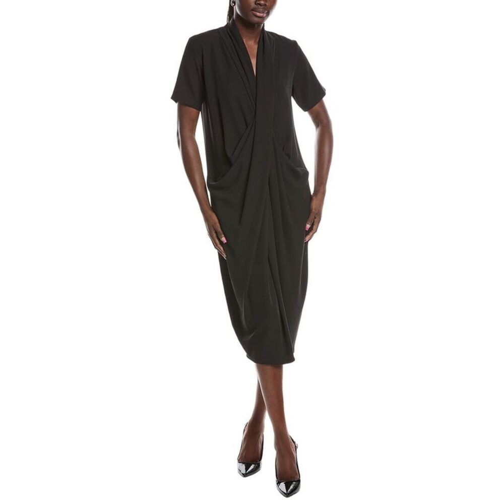 Joseph Ribkoff Womens  Solid Midi Dress, Black